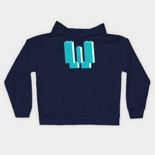 THE LETTER W, Customize My Minifig Kids Hoodie